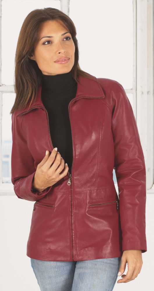 Excelled Women's Leather Scuba Jacket at Kmart.com