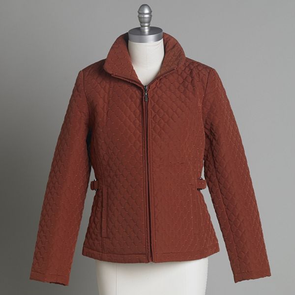Giacca Women's Quilted Hooded Mid-weight Jacket - Plus