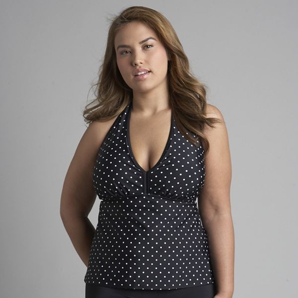 Tropical Escape Women's Binded Halterkini - Plus