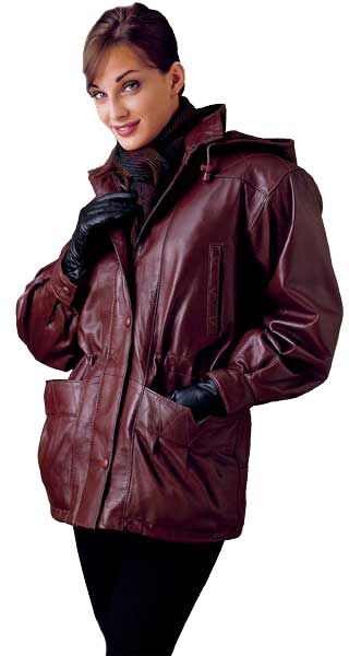 Excelled Lambskin Hooded Parka at Kmart.com