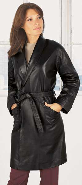 Excelled Women's Leather Swing Coat at Kmart.com