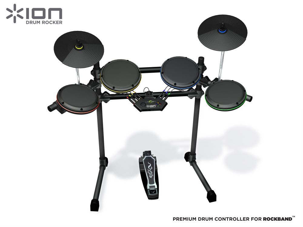 ION Audio Drum Rocker Rock Band 2 Drum Set - for Nintendo Wii