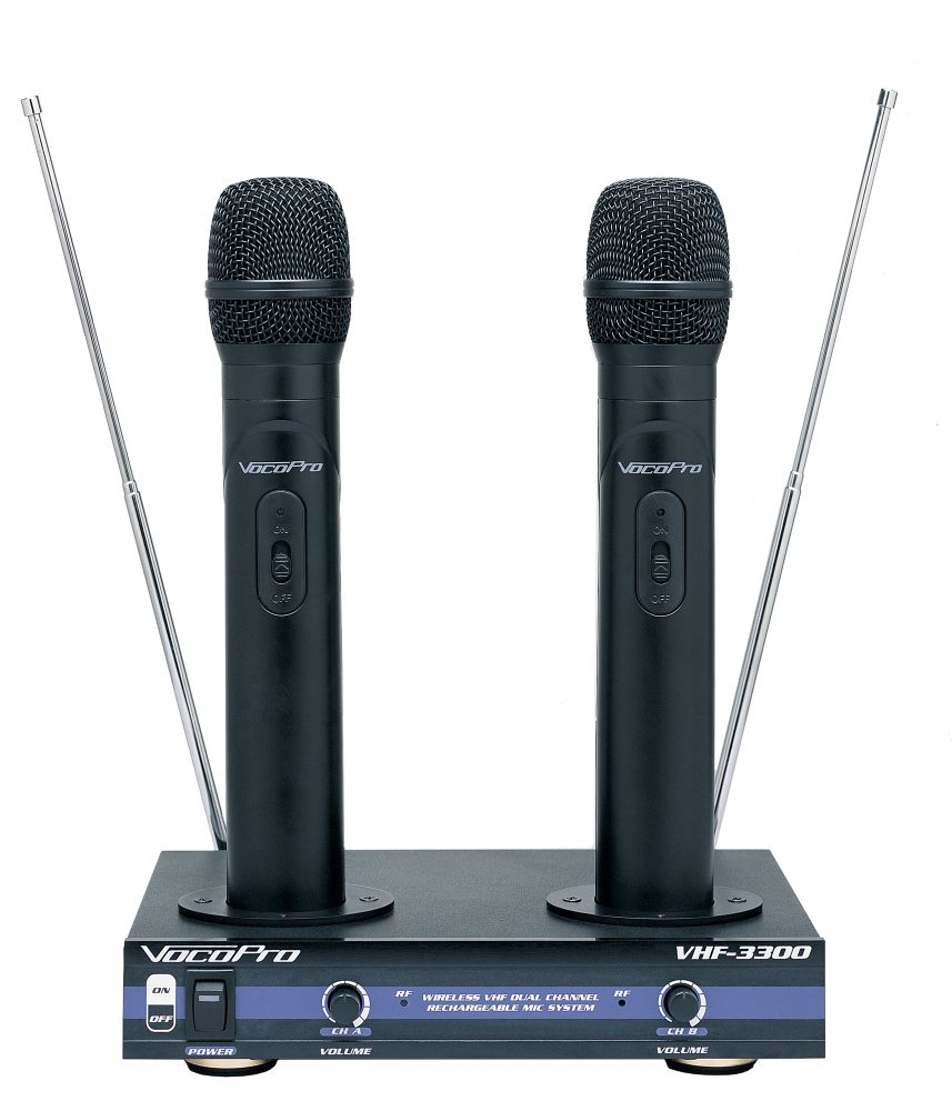Voco Pro VHF-3300 Dual Wireless Handheld Microphone System at Kmart.com