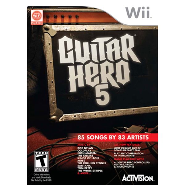 Activision Wii Guitar Hero 5 (Software Only) Video Game
