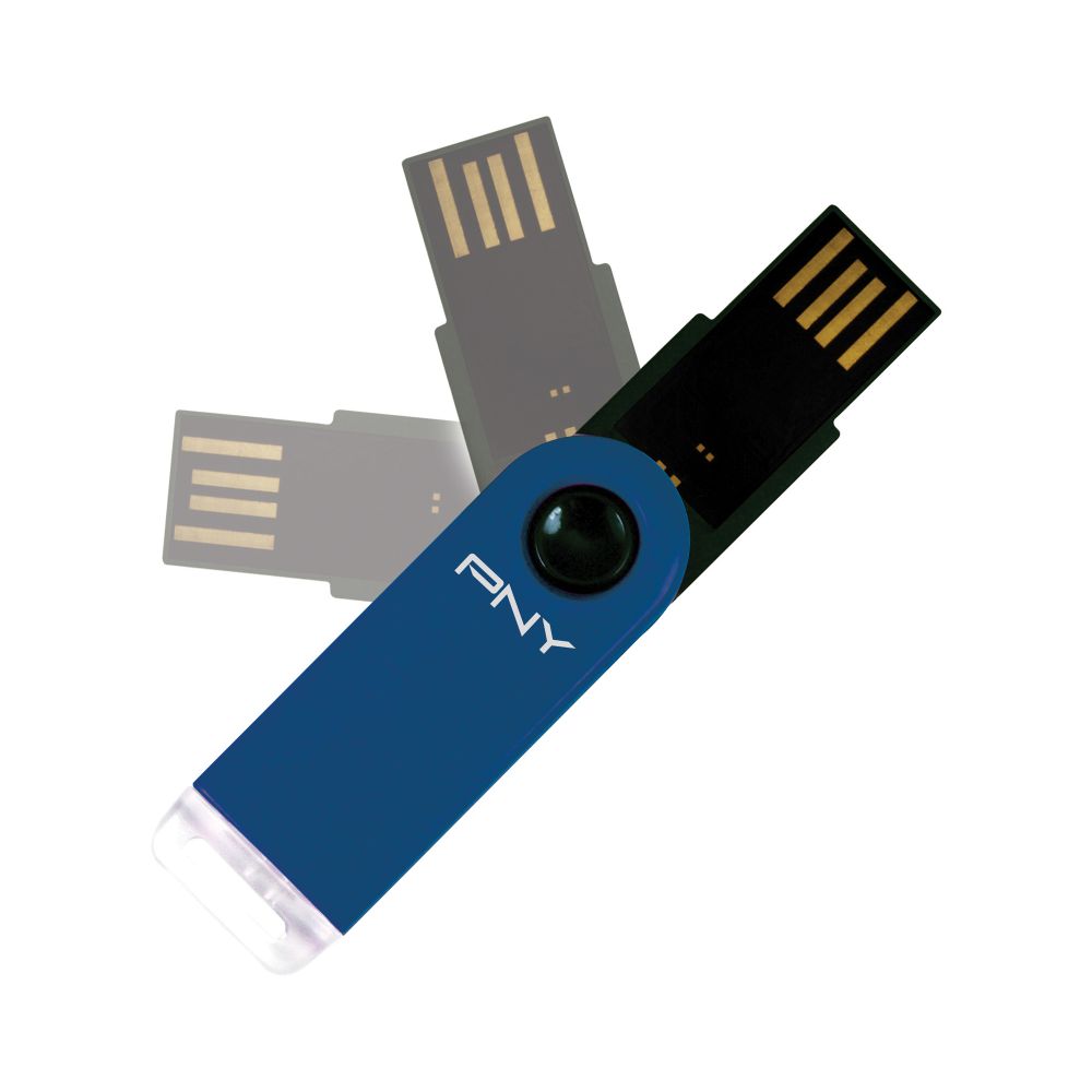PNY 4GB Micro USB Drive - Blue