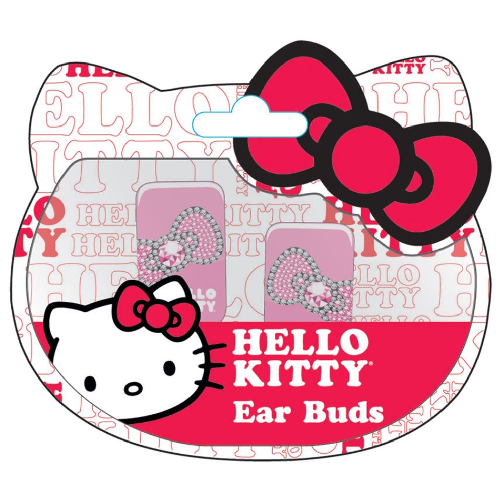 Wireless Headphones Buds on Hello Kitty Ear Buds