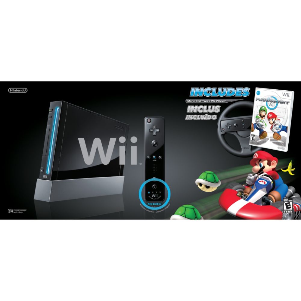 Nintendo Wii Console with Mario Kart - Black