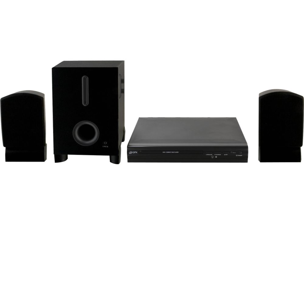 GPX - GPX HT119B 2.1 Channel Speaker System with DVD Player