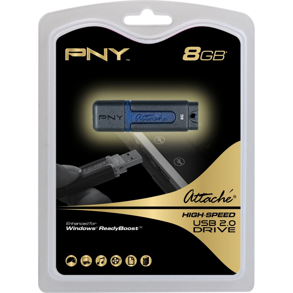 PNY&nbsp; 8GB Attache USB 2.0 Flash Drive