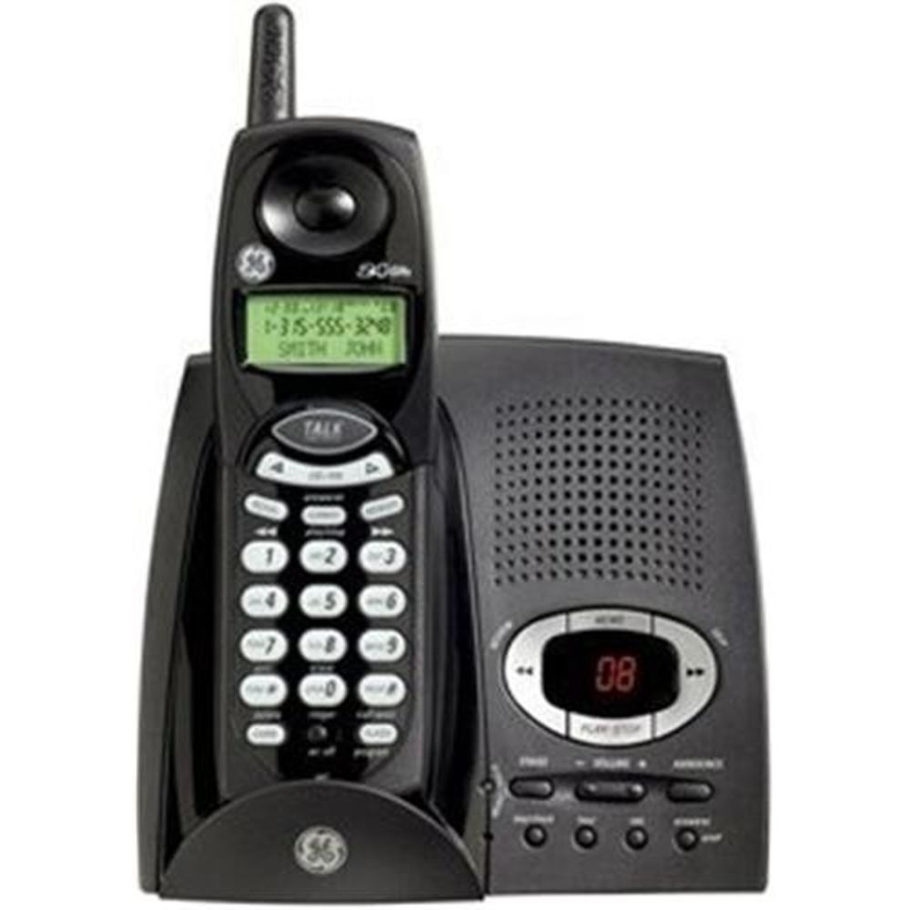 GE Cordless 2.4GHz Cordless Phone with CW/CID & Digital Answering System