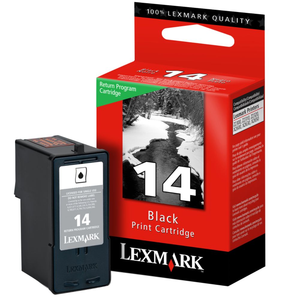 Lexmark Return Program Inkjet Print Cartridge - #14 Black at Sears.com