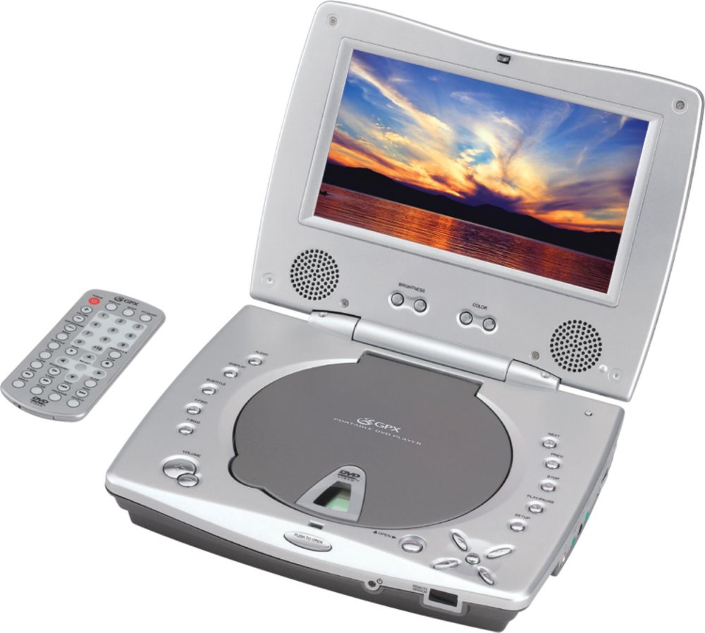 GPX 7 in. Portable DVD Player with Slim Remote Control