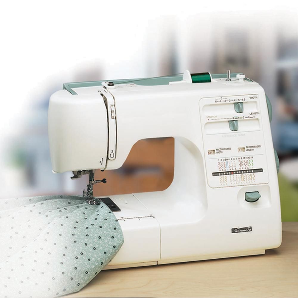 Kenmore Drop-In Bobbin Sewing Machine - 74 Stitch Functions, Built-In 1-Step...