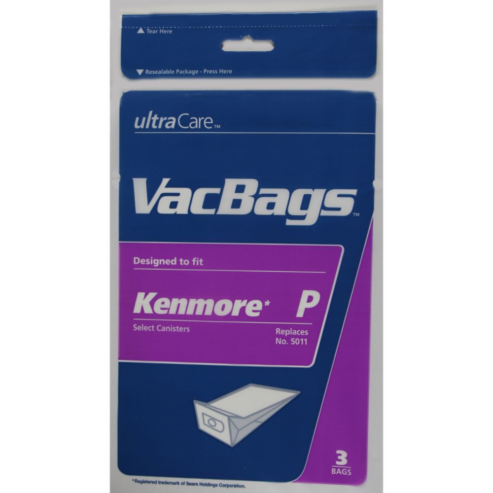  Bags on Ultracare Kenmore P Canister Vacuum Bags