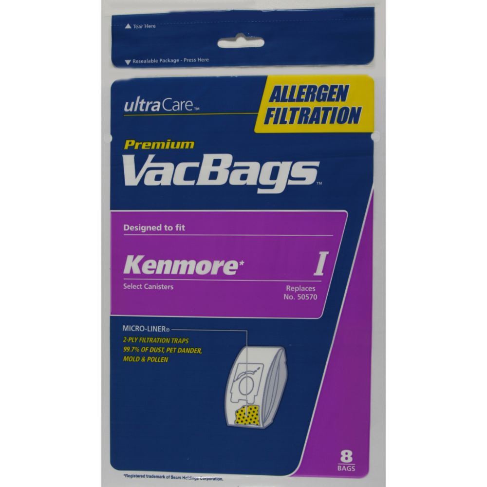 Ultracare Kenmore l Canister Allergen Filtration Vacuum Bags