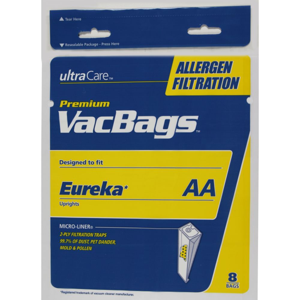 Ultracare Eureka Style AA Allergen Filtration Vacuum Bags