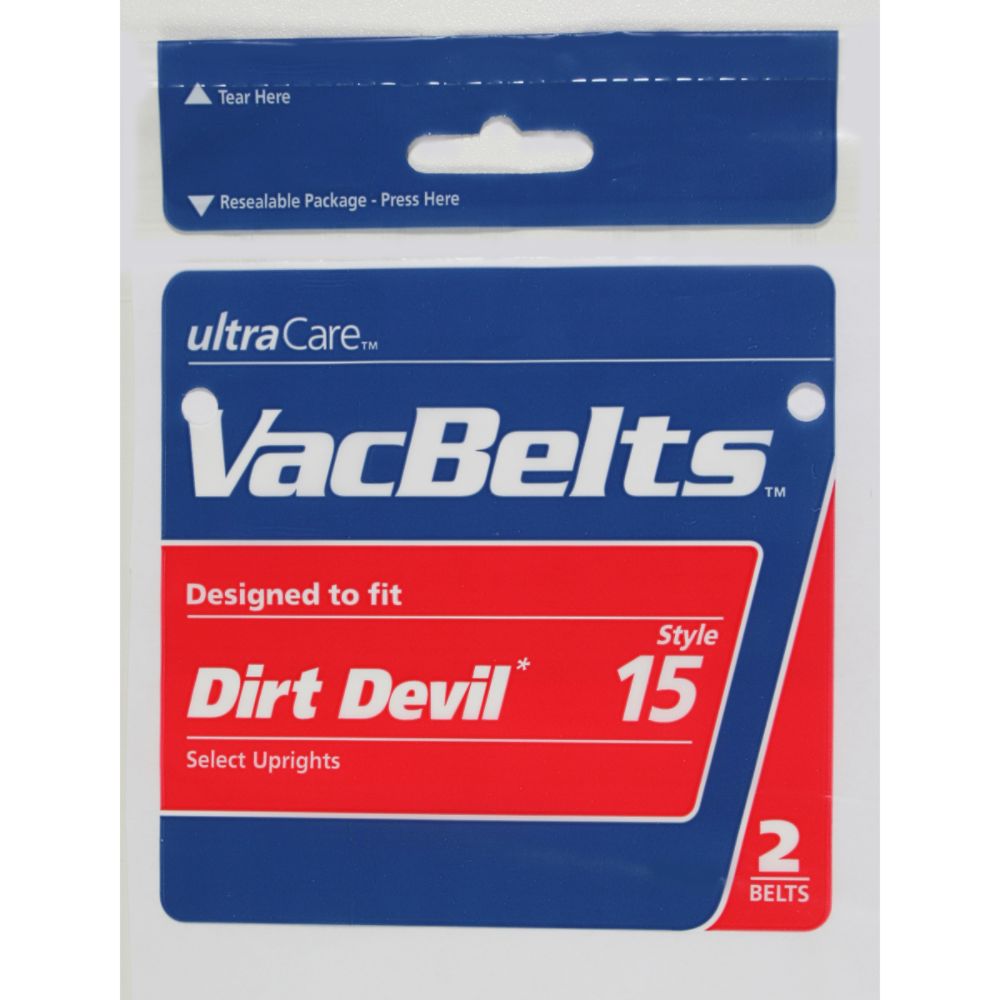 Ultracare Dirt Devil Style 15 Vacuum Belts