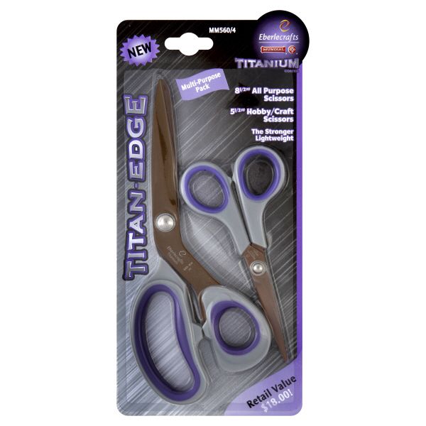 Mundial Titan Edge Scissors Assorted 2 scissors