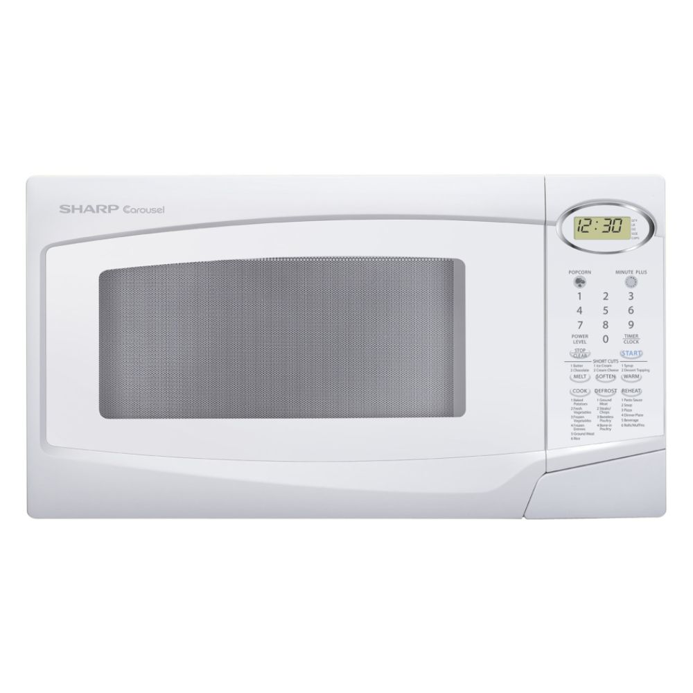 Sharp 20-1/2" 1 cu. ft. Microwave Oven with Turntable White (R308NW)
