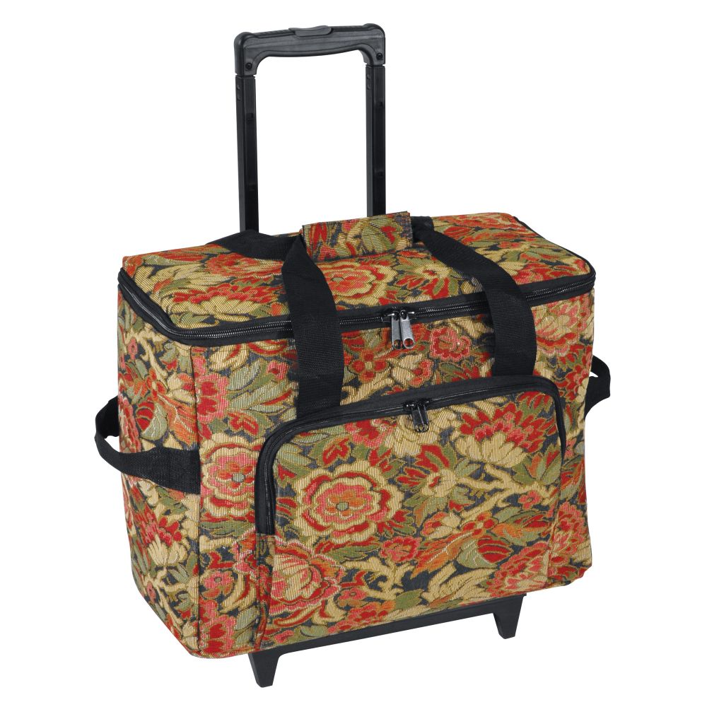 Hemline DeLuxe Sewing Machine Trolley in burgundy floral at Kmart.com