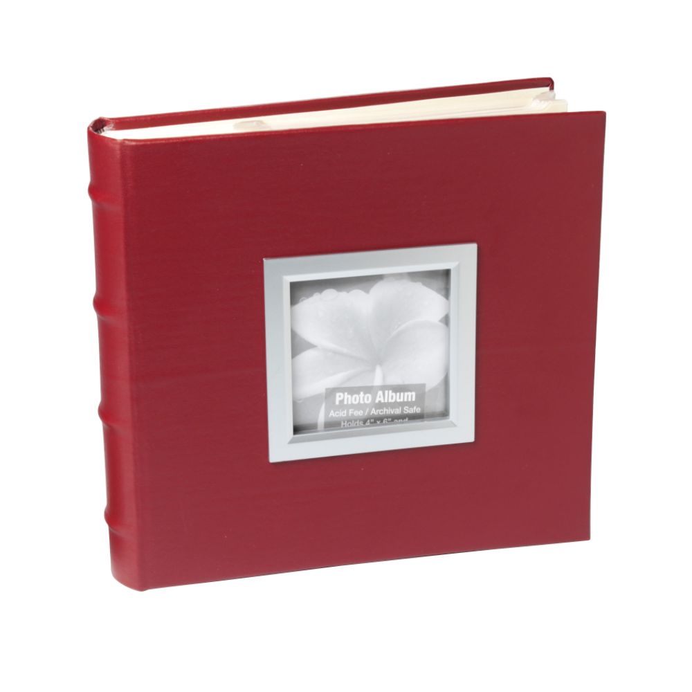 Home Essence Red with Silver Frame Photo Album at Sears.com