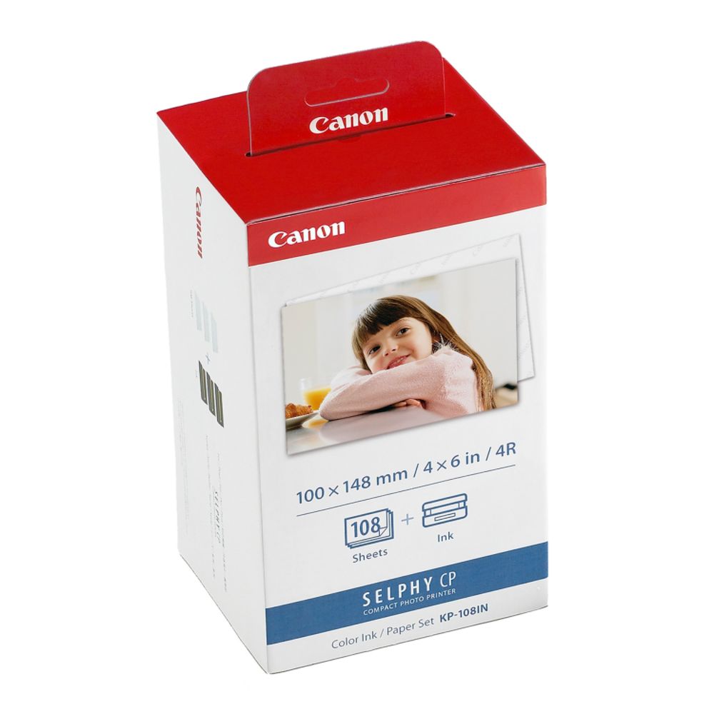 Color Ink4x8 Photo Paper Bundle for Select Selphy Canon Photo