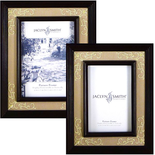 Jaclyn Smith Traditions June Dark Walnut Picture Frame
