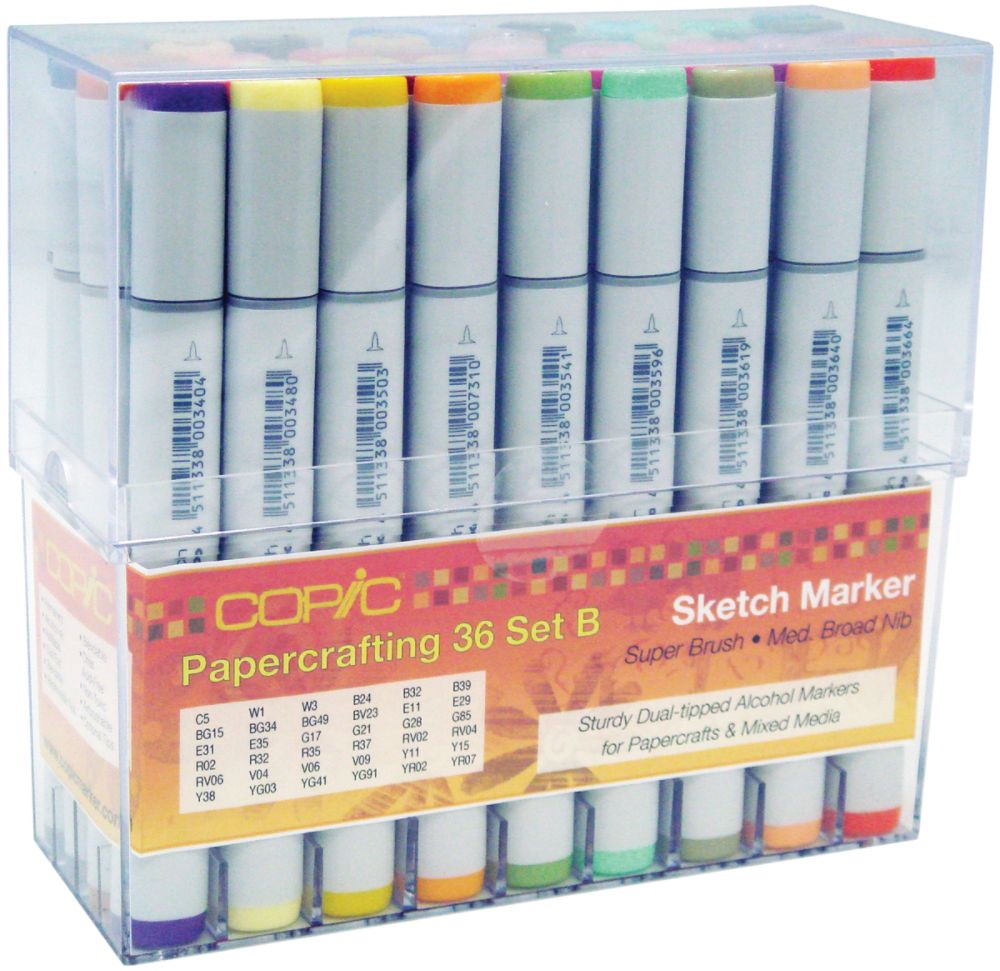 Copic Marker Sketch Stamping Set 36Pkg