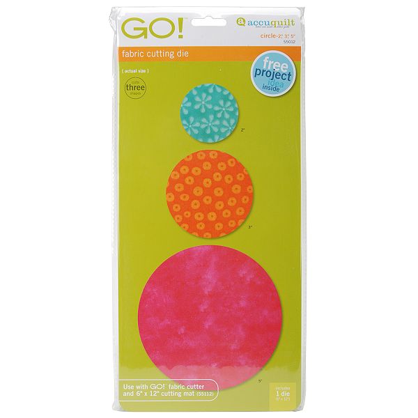 Accuquilt Go! Fabric Cutting Dies-circles 550-12