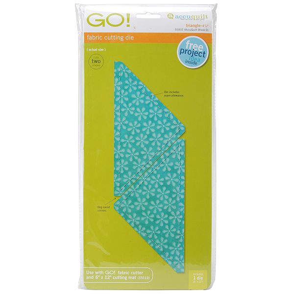 Accuquilt Go! Fabric Cutting Dies-triangle 4-7/8" Quilt Block D 550-02