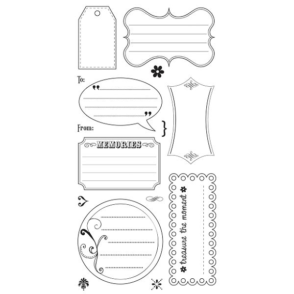 Paper Company Paper Company Clear Stamps 4"X8" Sheet-Journaling