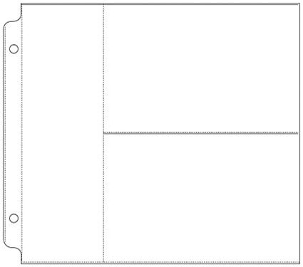 We R Memory Keepers Ring Photo Sleeve Protectors 8"X8" 25/Pkg-2 (4"X6") Pockets