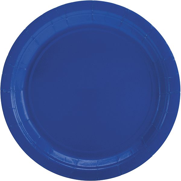 Amscan Big Party Pack Dinner Paper Plates 9" 60/pkg-bright Royal Blue 650013-105