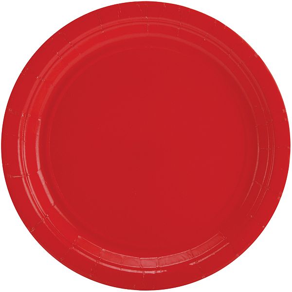 Amscan Big Party Pack Luncheon Paper Plates 7" 60/pkg-apple Red 640013-40