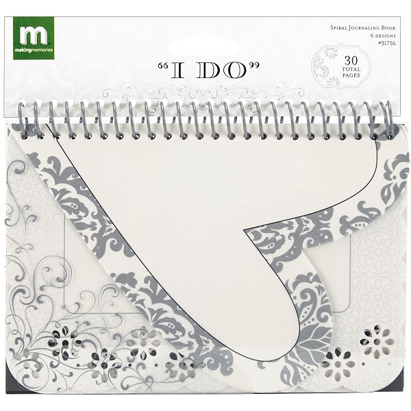 Making Memories I Do Spiral Journaling Book 4"X6"-30 Pages - 6 Designs/5 Each