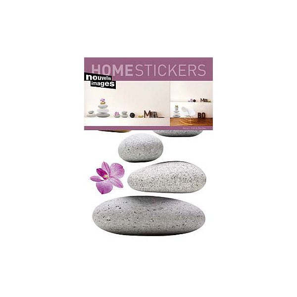 12 Different Zen Stones And 2 Flowers On 2 Sheets Of 20x28 Host 042
