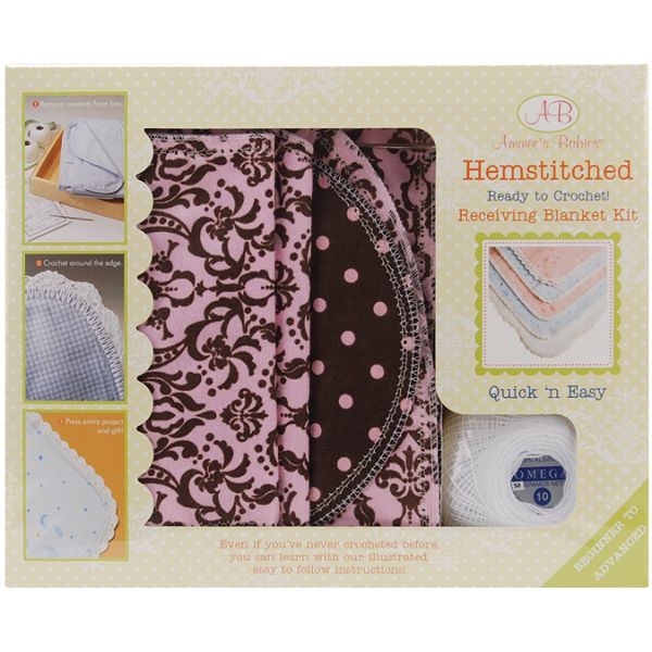 Ammee&rsquo;s Babies Hemstitched Receiving Blanket Kit ABK-029