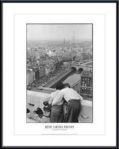 View from the Towers of Notre Dame ,Framing: black metal, white matte