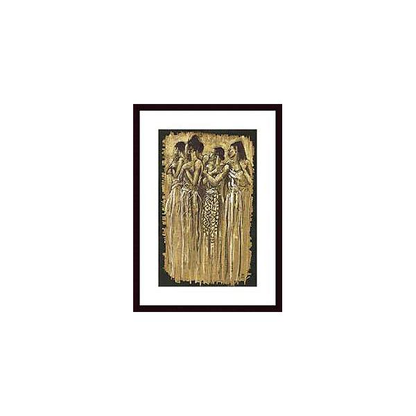 Sisters In Spirit ,framing: Black Wood, White Matte