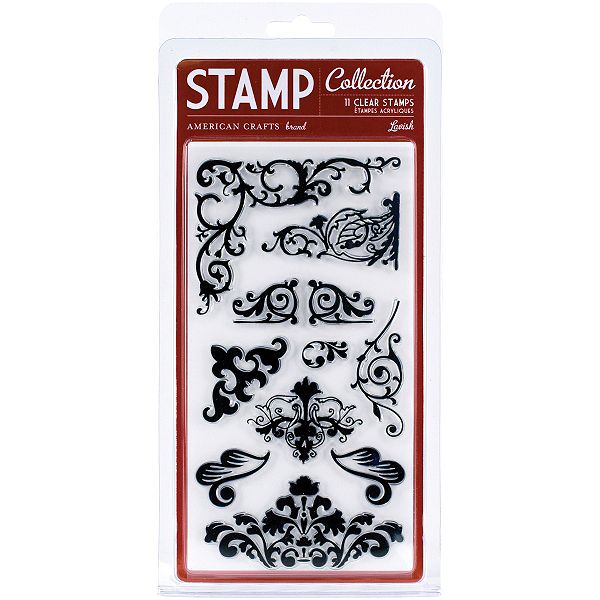 American Crafts Clear Acrylic Large Stamp Set