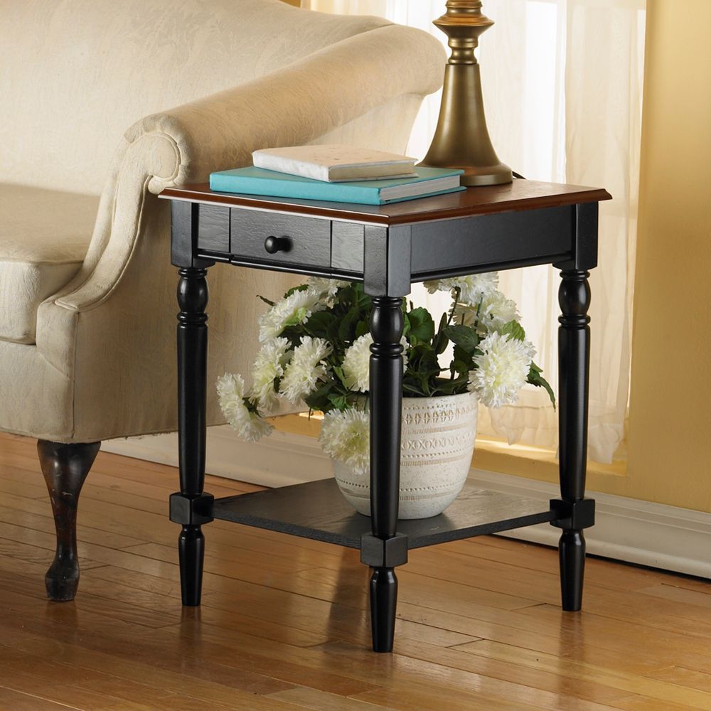 French Country End Table by Convenience Concepts,Inc.