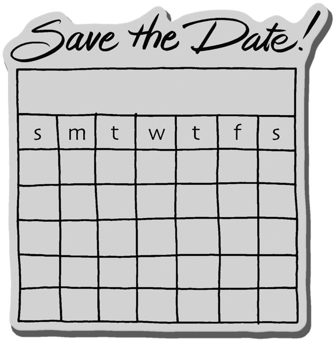 Stampendous Cling Rubber Stamp Date Calendar