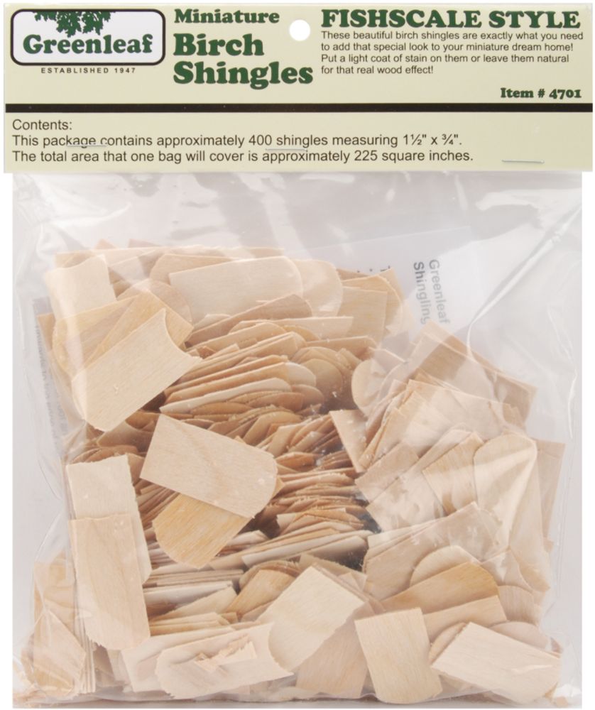 Greenleaf Dollhouse Shingles-Fishscale/Greenleaf at Sears.com