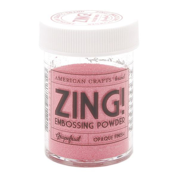 American Crafts Zing! Opaque Embossing Powder 1 Oz-grapefruit ZOE-27135