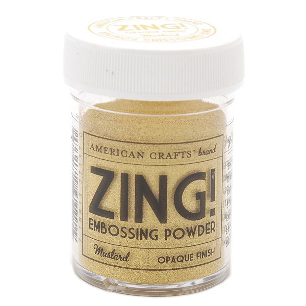 American Crafts Zing! Opaque Embossing Powder 1 Oz-mustard ZOE-27137