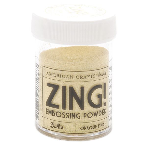 American Crafts Zing! Opaque Embossing Powder 1 Oz-butter ZOE-27138