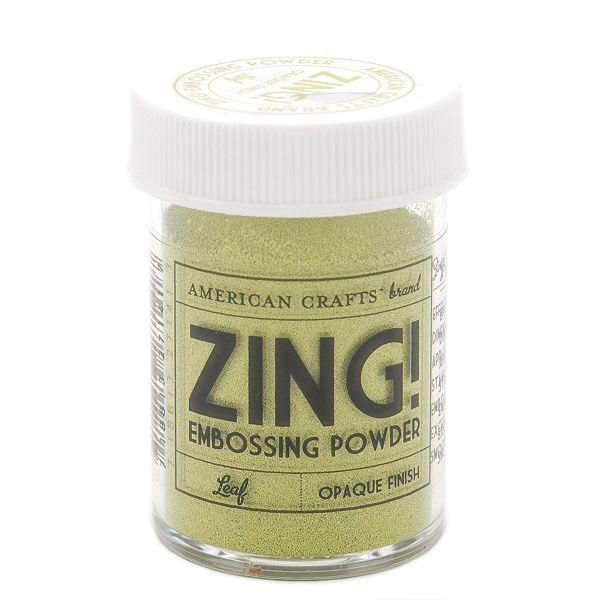 American Crafts Zing! Opaque Embossing Powder 1 Oz-leaf ZOE-27141