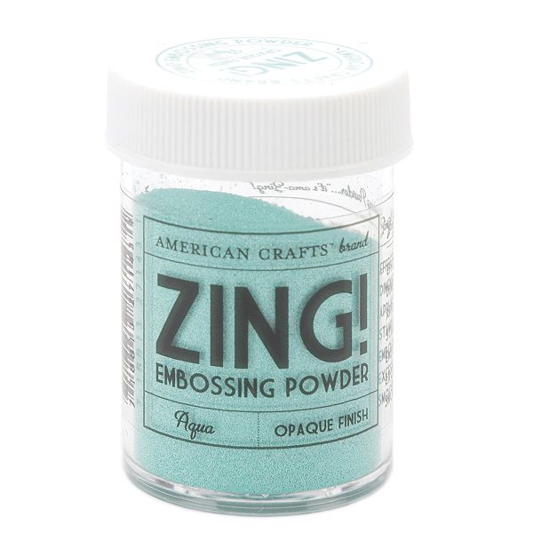 American Crafts Zing! Opaque Embossing Powder 1 Oz-aqua ZOE-27143