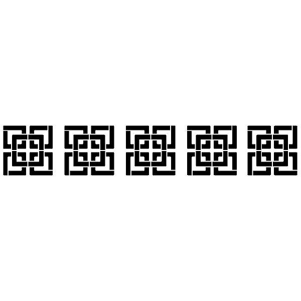 American Traditional Border Stencils 5"x16" 1/pkg-grid Lock BORDER-780