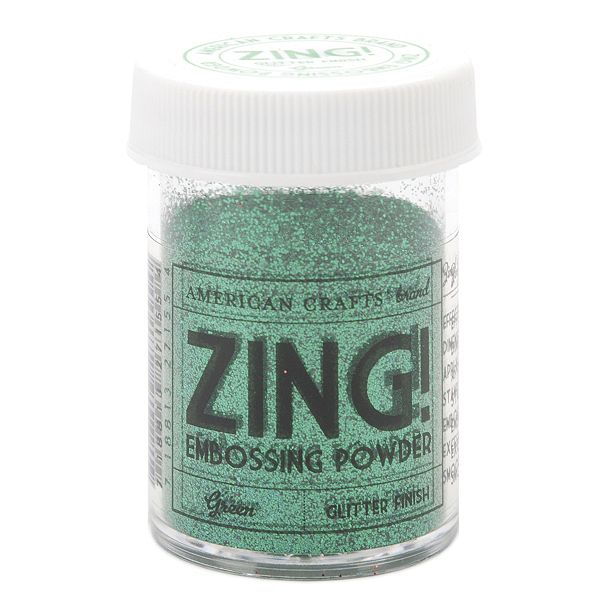 American Crafts Zing! Glitter Embossing Powder 1 Oz-green ZGE-27155